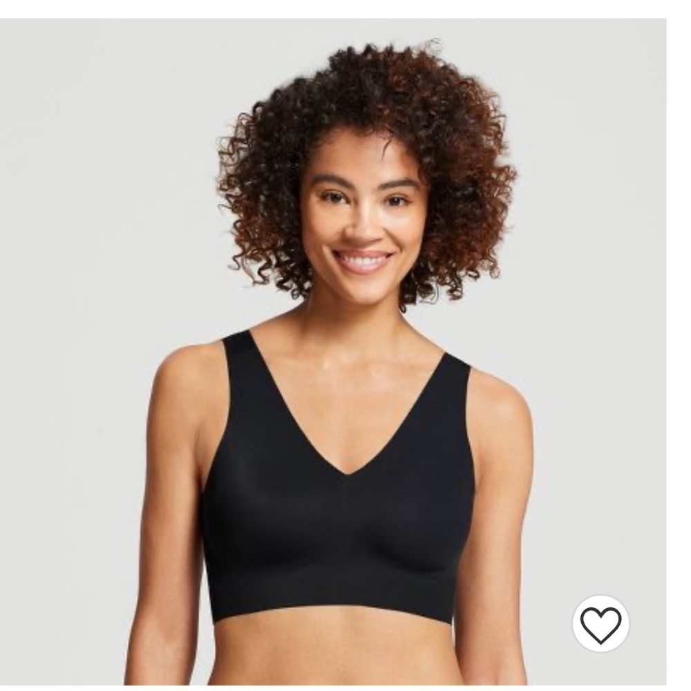 True & Co Bra Black size XL V neck wireless